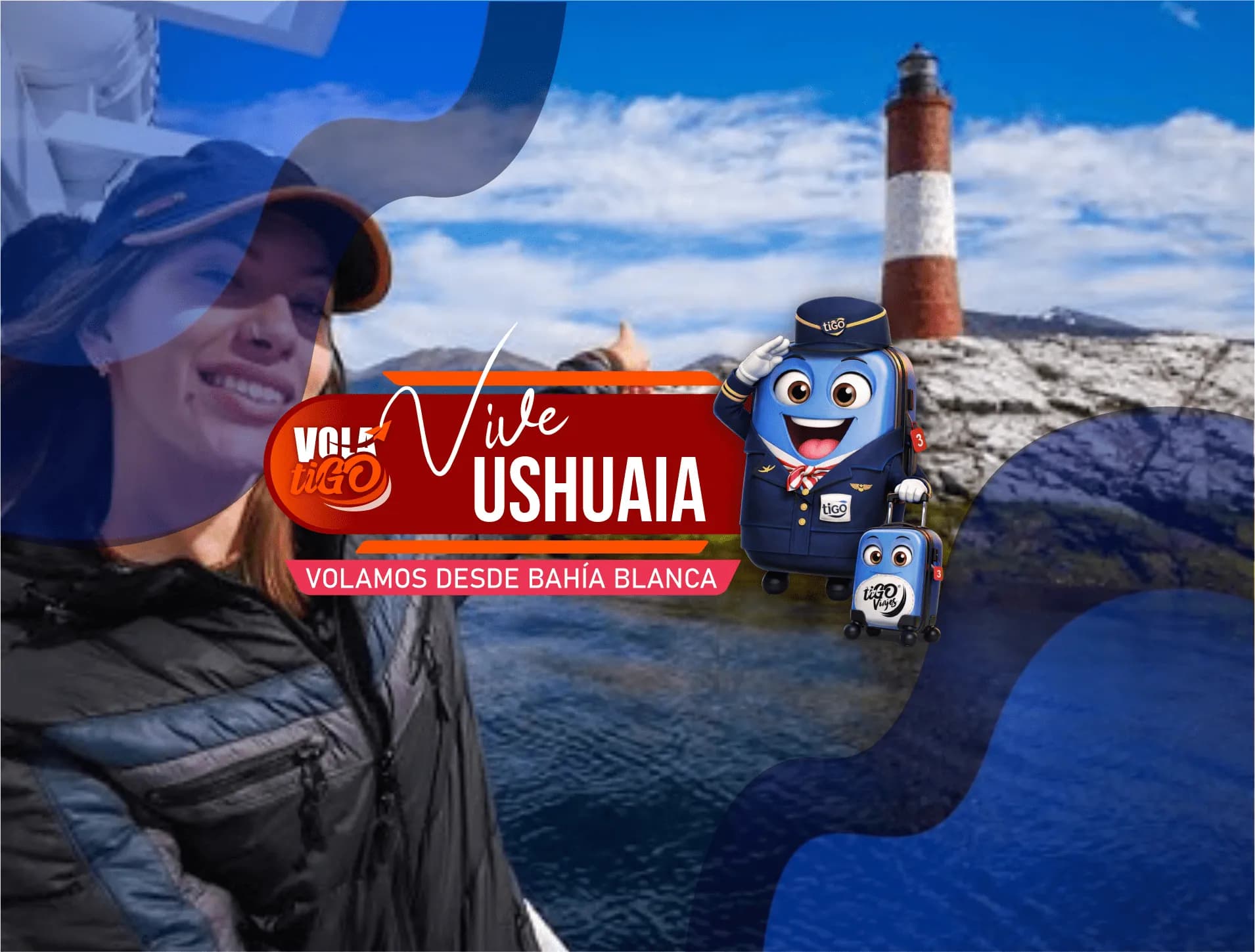 Ushuaia en Avion