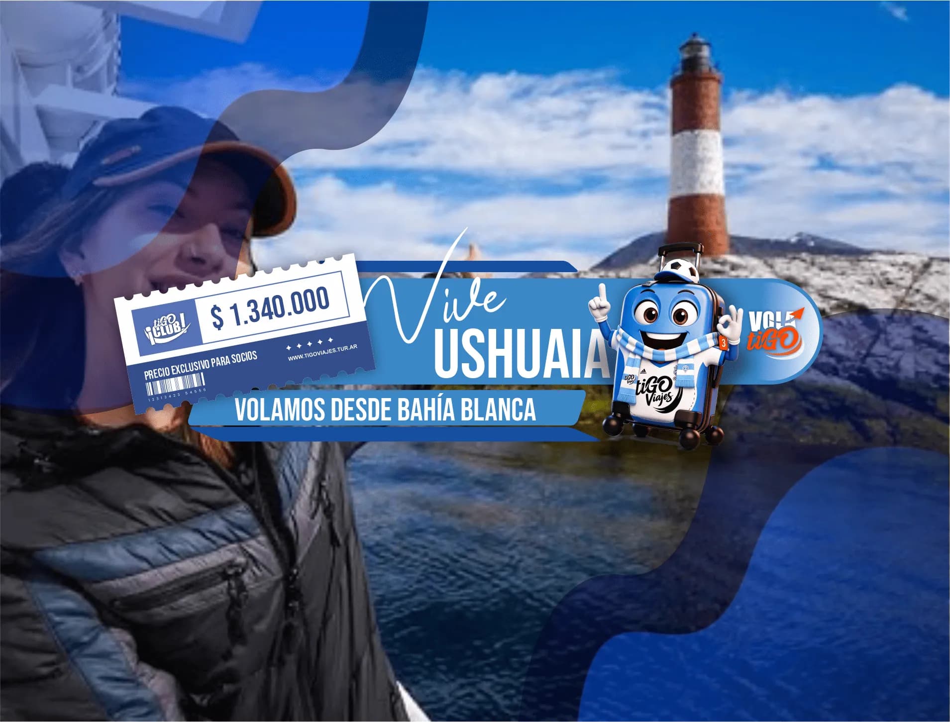 Ushuaia en Avion