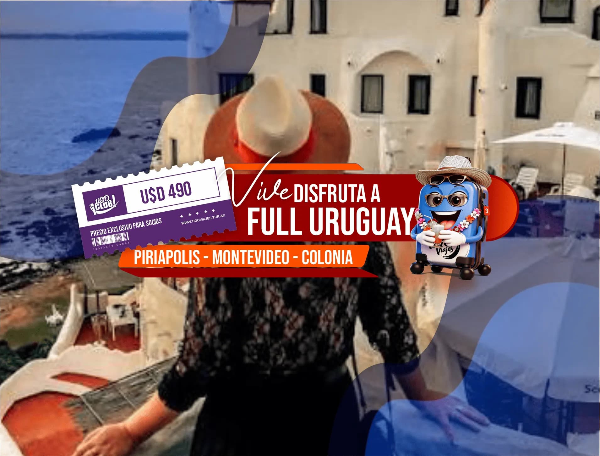 FULL URUGUAY (Piriapolis - Montevideo - Colonia)
